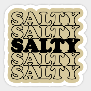 Funny Quote  Salty Thanksgiving Gift Sticker